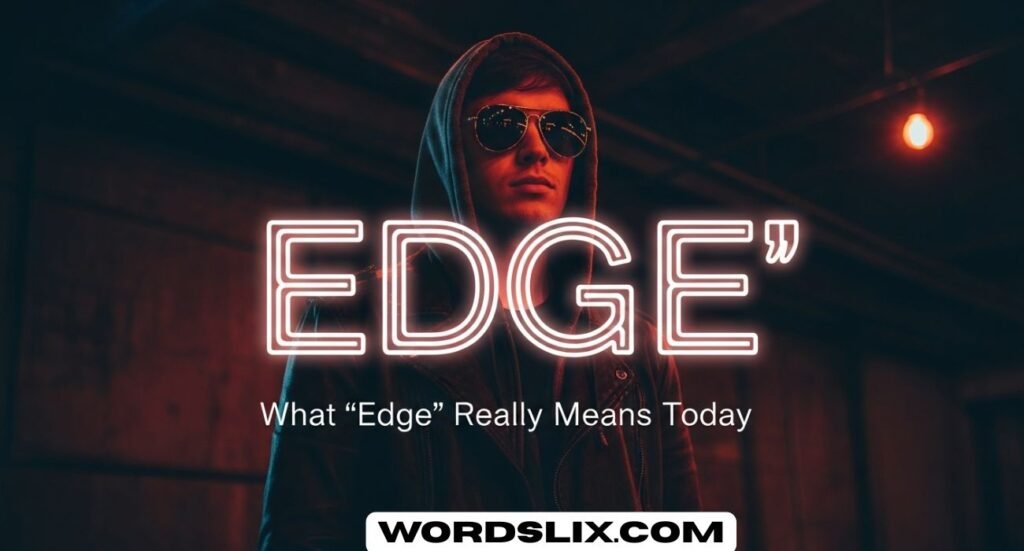 Edge Meaning Slang: What “Edge” Really Means Today