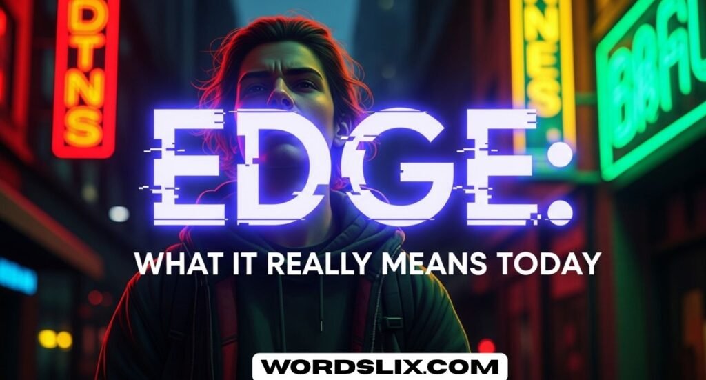 Edge Meaning Slang: What “Edge” Really Means Today
