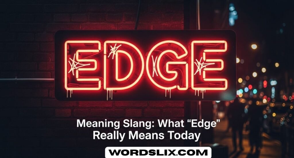Edge Meaning Slang: What “Edge” Really Means Today