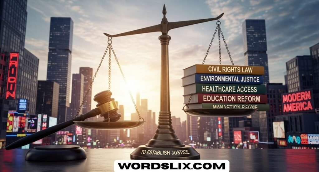 Phrase to Establish Justice in Modern America