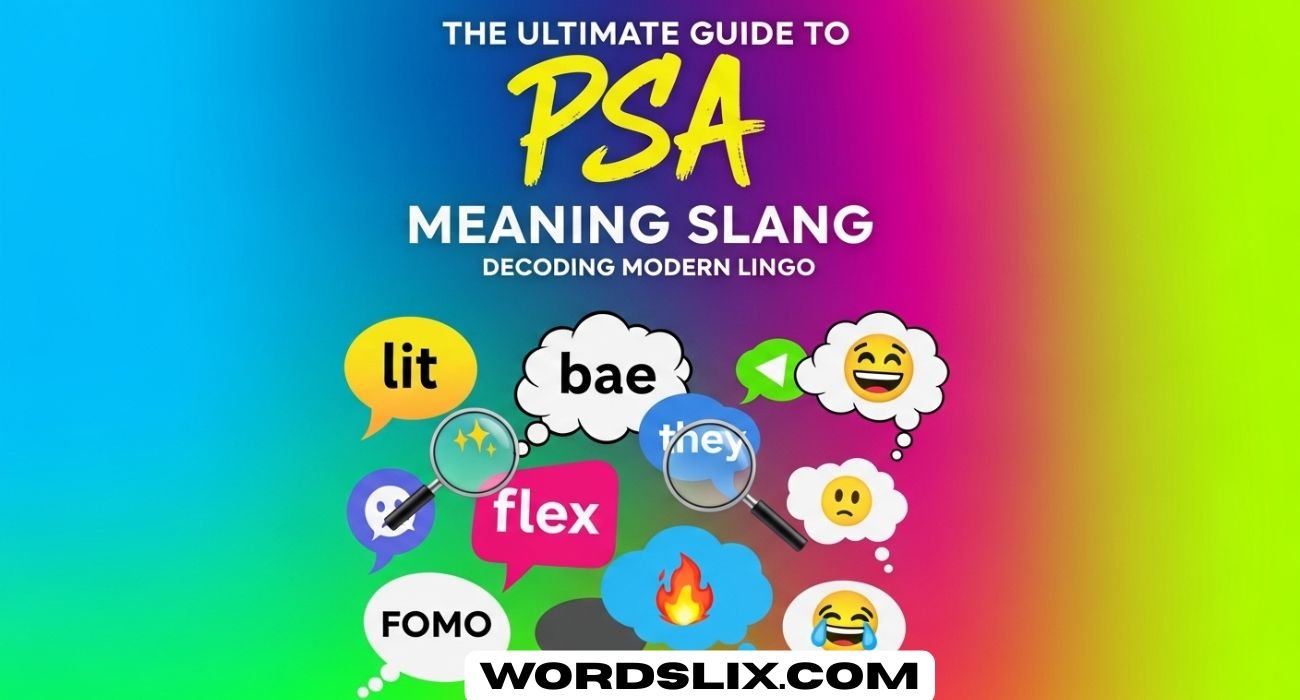 The Ultimate Guide to PSA Meaning Slang: Decoding Modern Lingo