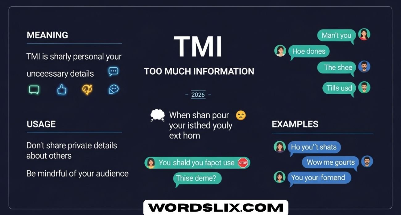 TMI Full Form in Chat – Meaning, Usage, and Examples for 2026