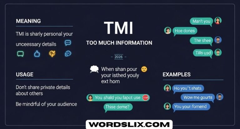 TMI Full Form in Chat – Meaning, Usage, and Examples for 2026