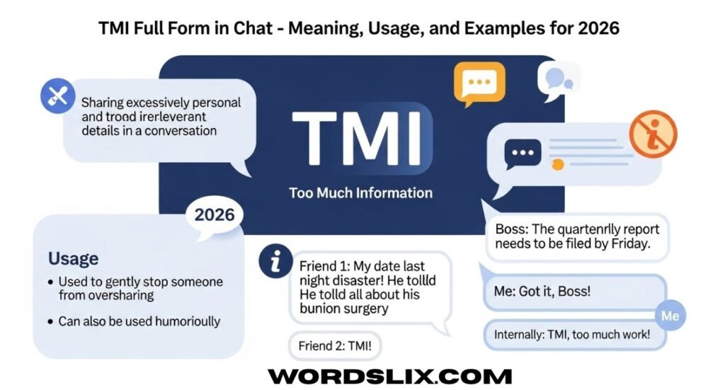 TMI Full Form in Chat – Meaning, Usage, and Examples for 2026