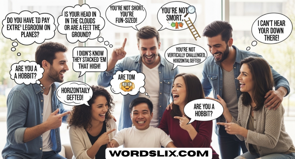 30+ Funniest Roasts to Say to Short People