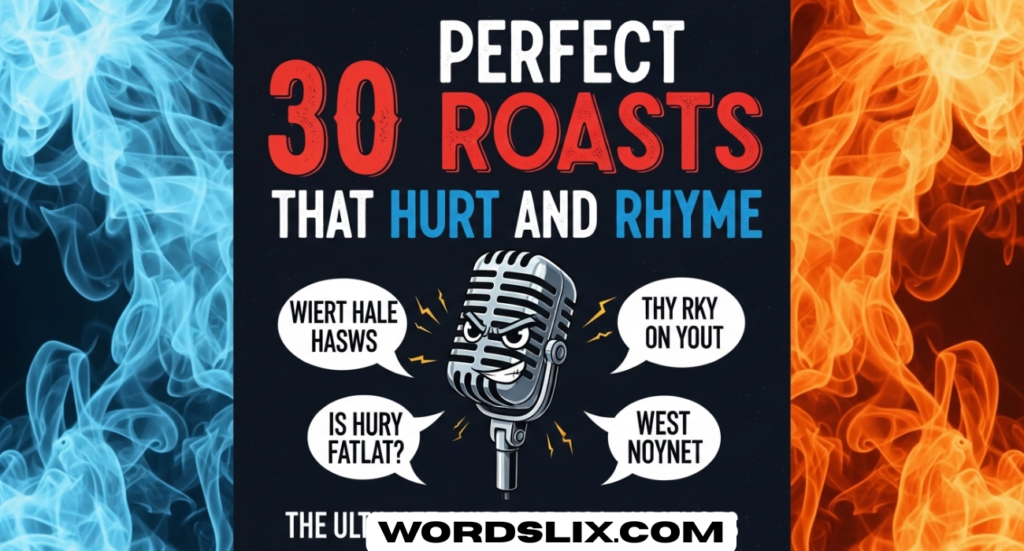 30 Perfect Roasts That Hurt and Rhyme – The Ultimate Guide for USA Audiences