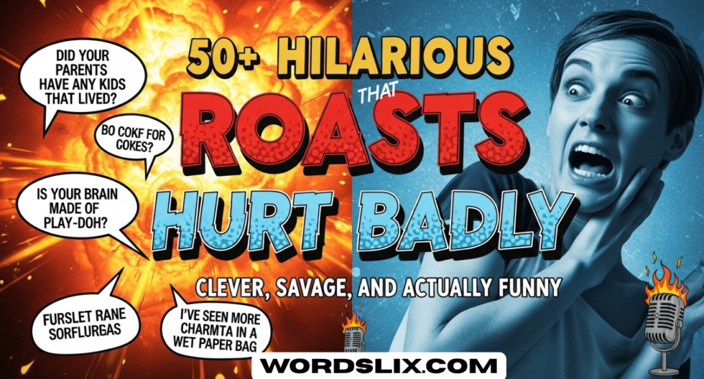 50+ Hilarious Roasts That Hurt Badly: Clever, Savage, and Actually Funny