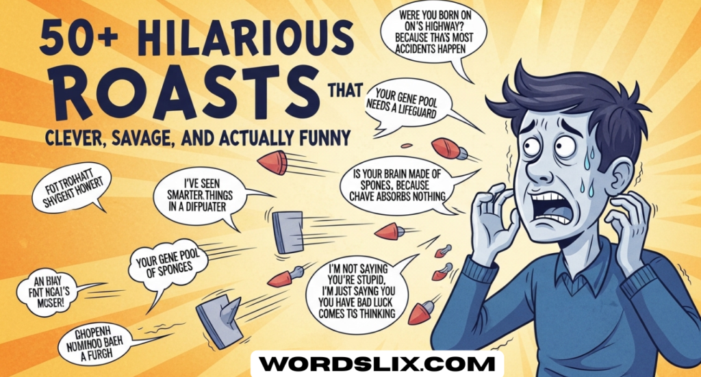 50+ Hilarious Roasts That Hurt Badly: Clever, Savage, and Actually Funny