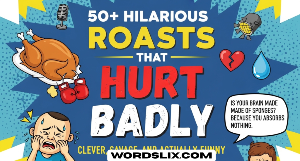 50+ Hilarious Roasts That Hurt Badly: Clever, Savage, and Actually Funny