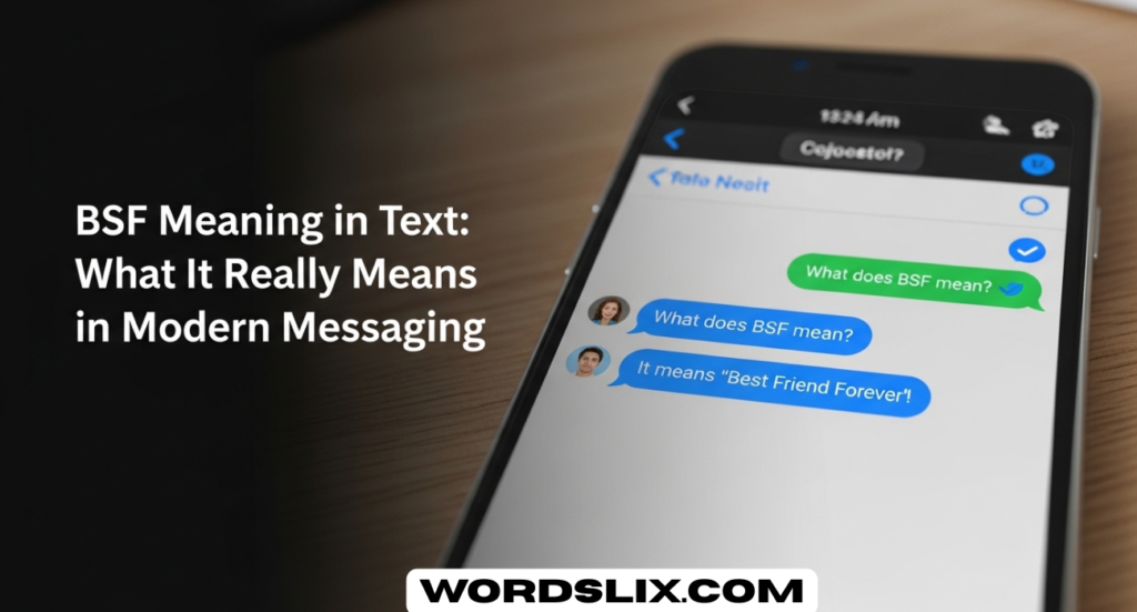 BSF Meaning in Text: What It Really Means in Modern Messaging