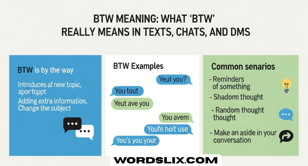 BTW Meaning — What “BTW” Really Means in Texts, Chats, and DMs