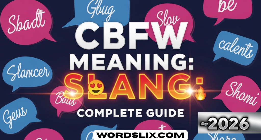 CBFW Meaning Slang: Complete Guide 😍🔥2026