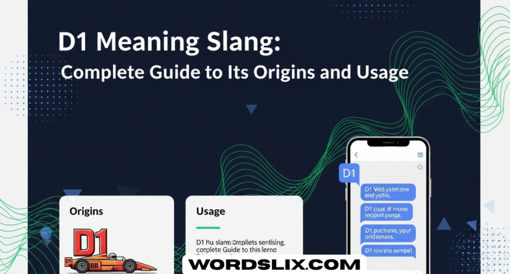 D1 Meaning Slang: Complete Guide to Its Origins and Usage
