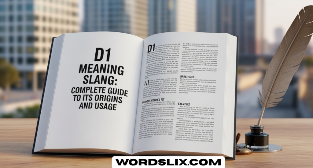 D1 Meaning Slang: Complete Guide to Its Origins and Usage