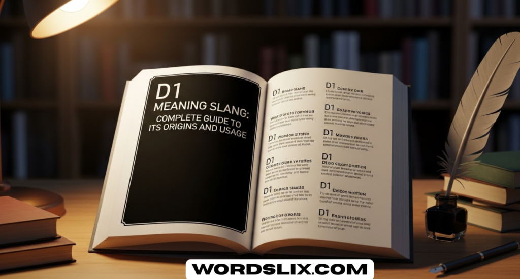 D1 Meaning Slang: Complete Guide to Its Origins and Usage