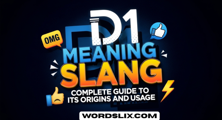 D1 Meaning Slang: Complete Guide to Its Origins and Usage