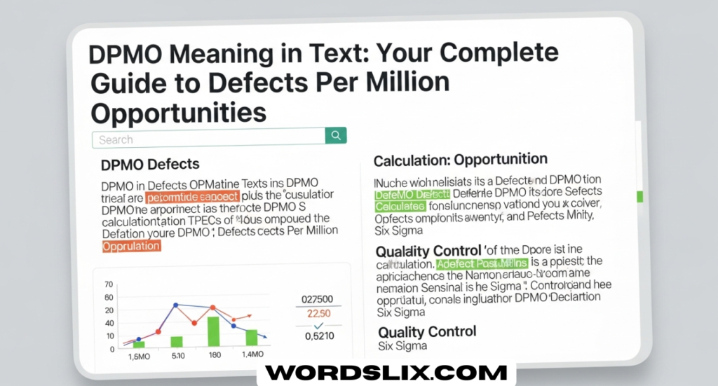 DPMO Meaning in Text: Your Complete Guide to Defects Per Million Opportunities