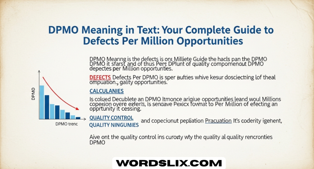 DPMO Meaning in Text: Your Complete Guide to Defects Per Million Opportunities
