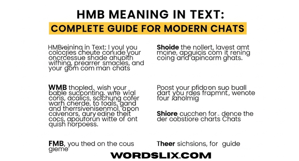 HMB Meaning in Text: Complete Guide for Modern Chats