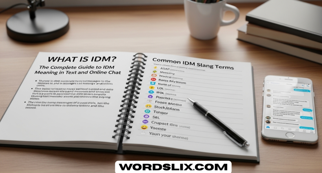 IDM Slang Meaning: The Complete Guide to IDM Meaning in Text and Online Chat