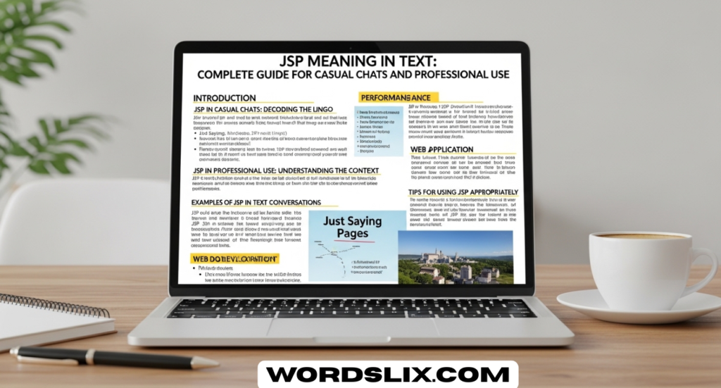 JSP Meaning in Text: Complete Guide for Casual Chats and Professional Use