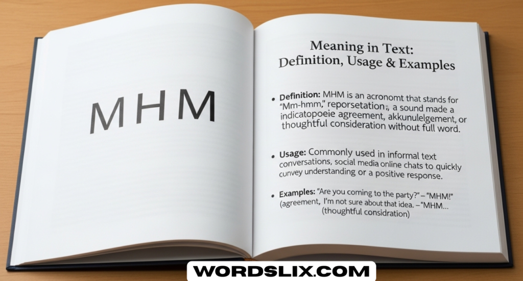 MHM Meaning in Text: Definition, Usage & Examples