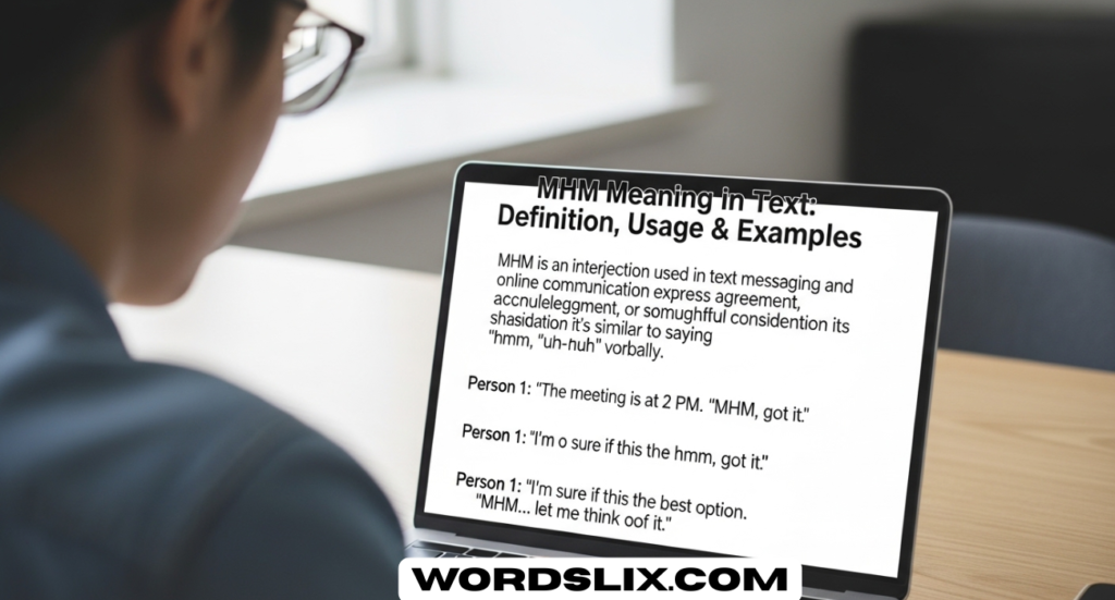MHM Meaning in Text: Definition, Usage & Examples