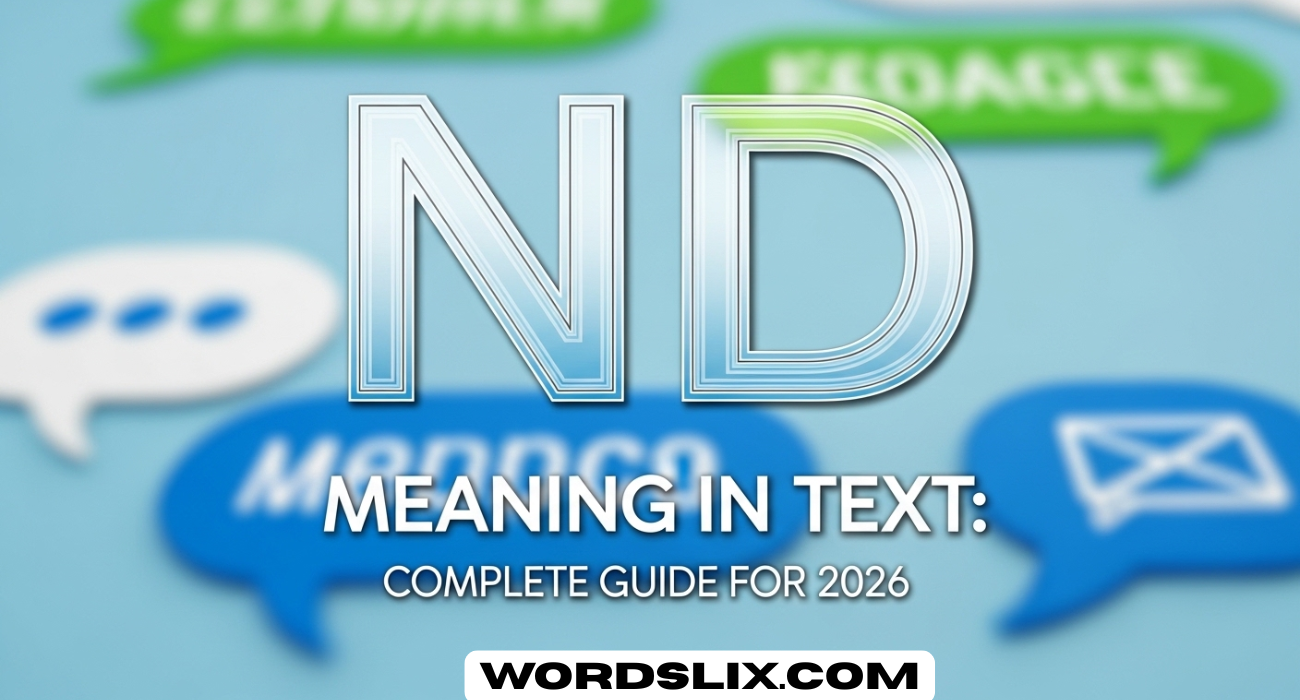 ND Meaning in Text: Complete Guide for 2026