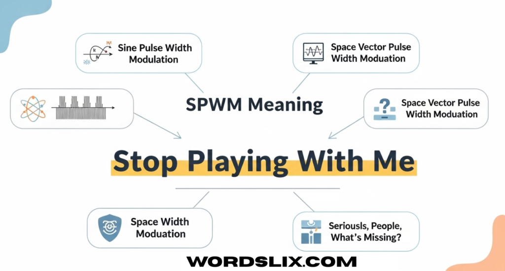 SPWM Meaning in Text: Understanding Stop Playing With Me and More