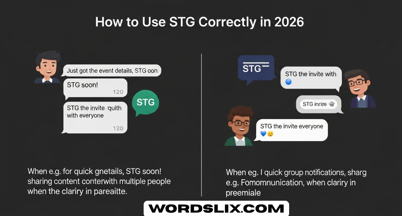 STG Meaning in Text: What Does STG Mean in Text and How to Use It Correctly in 2026