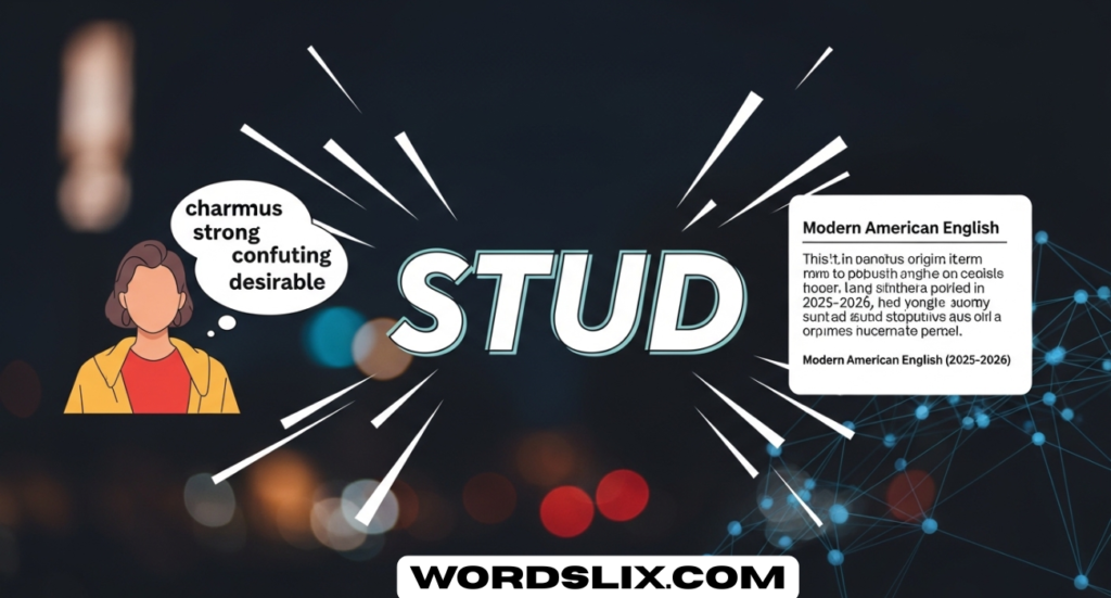 Stud Meaning Slang: What It Really Means in Modern American English (2025–2026)