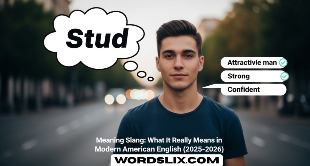 Stud Meaning Slang: What It Really Means in Modern American English (2025–2026)