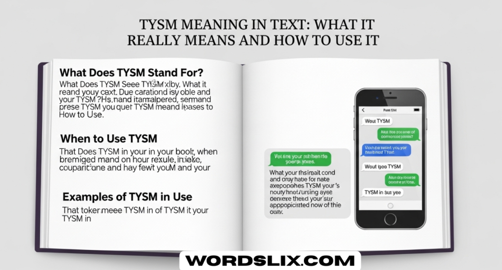 TYSM Meaning in Text: What It Really Means and How to Use It