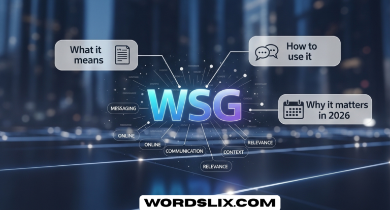 WSG Meaning in Text: What It Really Means, How to Use It, and Why It Matters in 2026