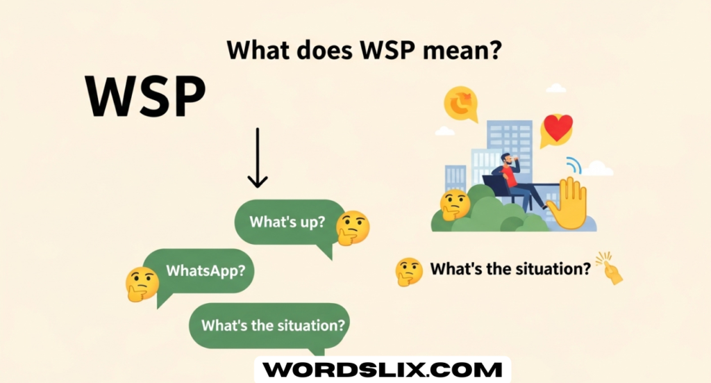 WSP Meaning in Text: Full Guide for Social Media and Casual Messaging